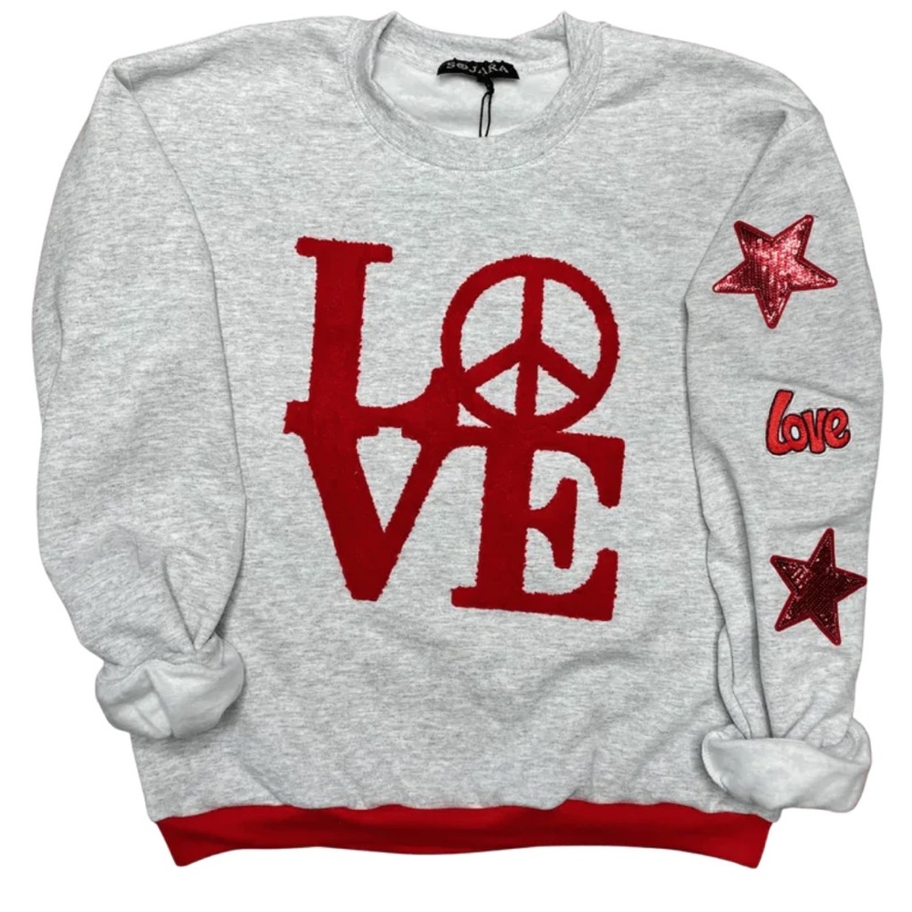 Sojara Love Banded Sweatshirt